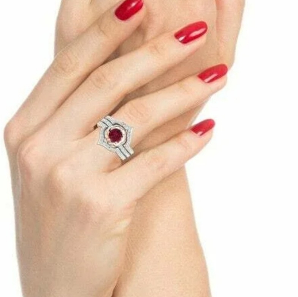 3pcs/Set New Exquisite Flower Rings